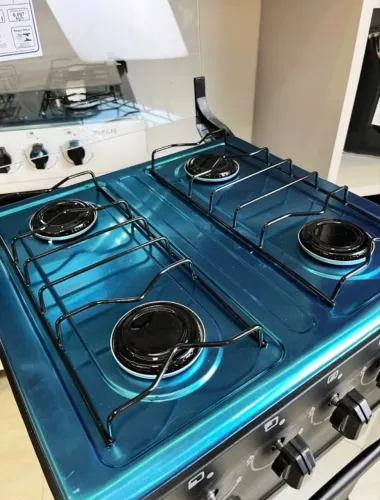 Fogão de Piso Braslar 4 bocas Preto