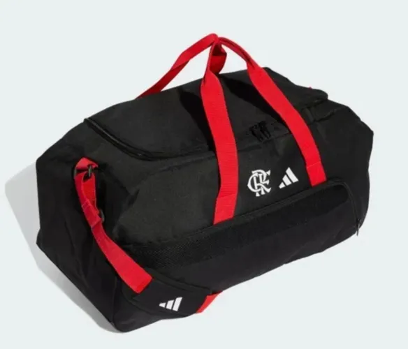 Mala Flamengo Duffle Adidas - Preto+Vermelho