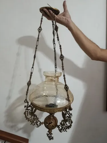 Lustre de Bronze Antigo 