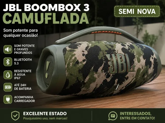 Vendo bombox 3 camuflada