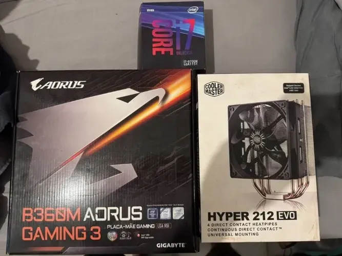 PC Gamer i7 9700K | GTX 1050 Ti 4GB | 8GB RAM | B360M Aorus | COOLER MASTER HYPER 212 EVO