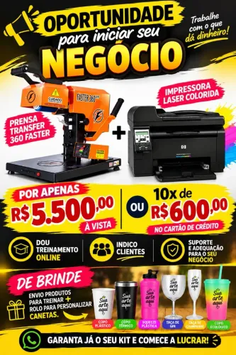 Transfer giro + impressora laser colorida