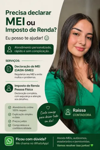 Declaração de Imposto de Renda e MEI - Atendimento rápido