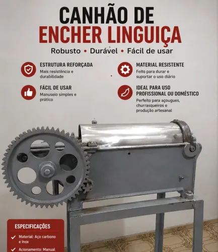 Canhão de linguiça 8 quilos 