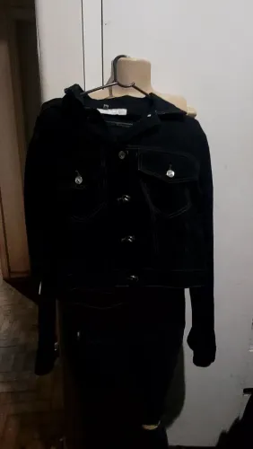 Jaqueta brim preto M