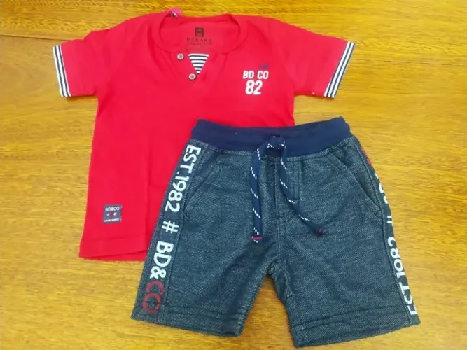 Conjunto Infantil Camisa Com Bermuda Racer Da Banana Danger - Tamanho 3 Anos