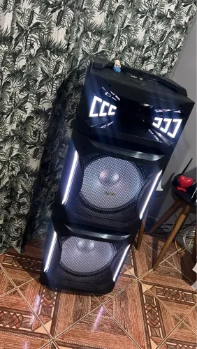 Torre Philco potente alto falantes de 15 cada