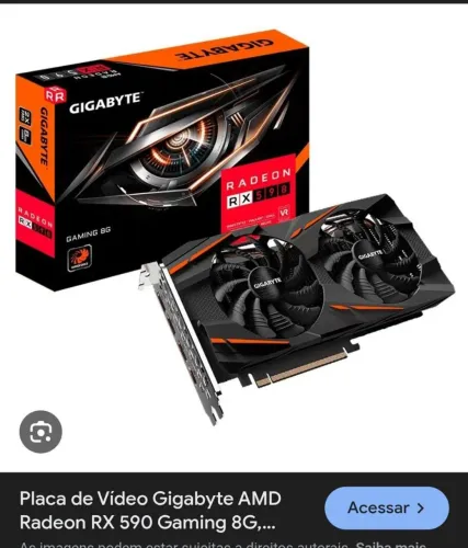 Placa de vídeo Rx 590 