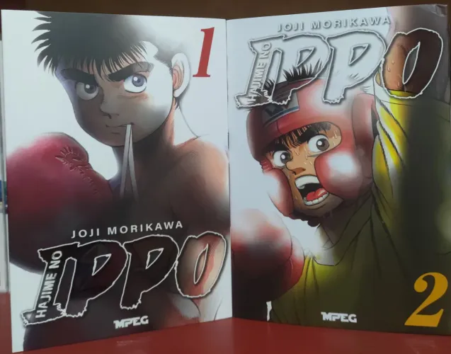 Hajime no Ippo Vol. 1 e 2 + Todos os Brindes + Pôster Limitado de Lançamento
