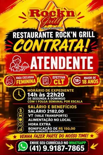Atendente (vaga feminina)