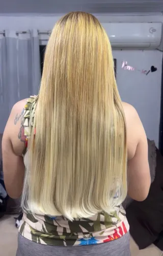Cabelo ombre hair perfeito,usado apenas 13 dias