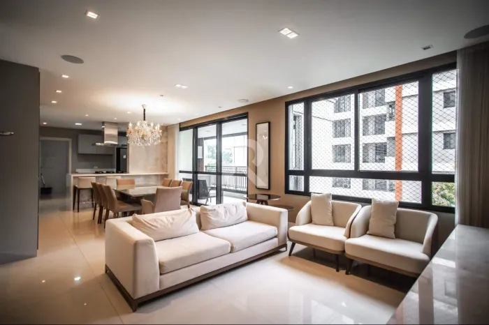 Apartamento Mobiliado com Varanda Gourmet, 3 suítes para locação, 170 m² - Alto da Glória
