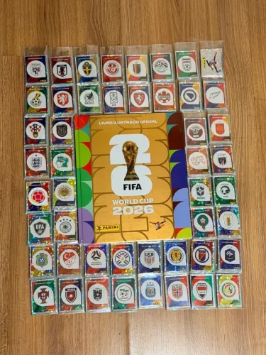 Álbum copa 2026 lacrado e completo com todas figurinhas