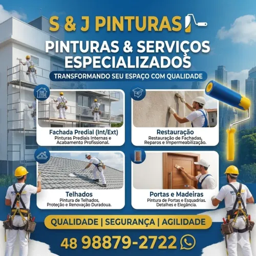 Pinturas e restaurações externas e internas