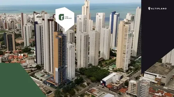 Apartamento lançamento Altiplano, nascente, com varanda vista mar