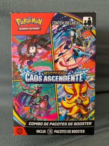 Combo de Boosters Pokémon ME04 - Caos Ascendente - Lacrado