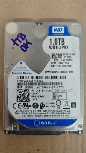 HD NOTEBOOK 1TB SATA 2,5 WD BLUE
