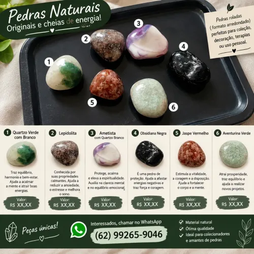 PEDRAS NATURAIS ROLADAS À VENDA