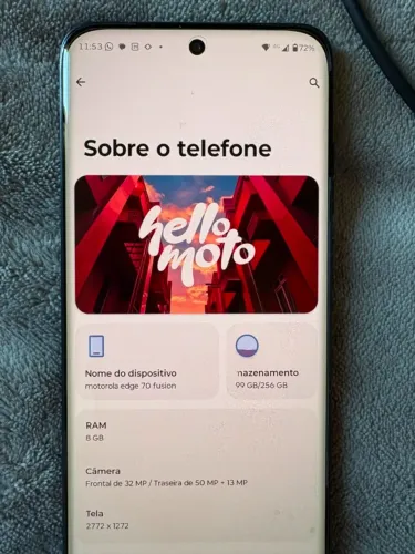 Motorola Edge 70 Fusion 256GB + Garantia de Gabrica Nota Fiscal