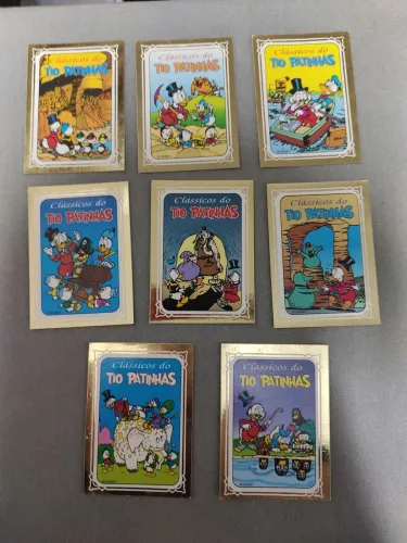 Cards colecionáveis do Tio Patinhas - Disney - Anos 90
