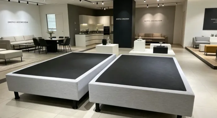 Cama Box base Queen em LINHO.Entrego