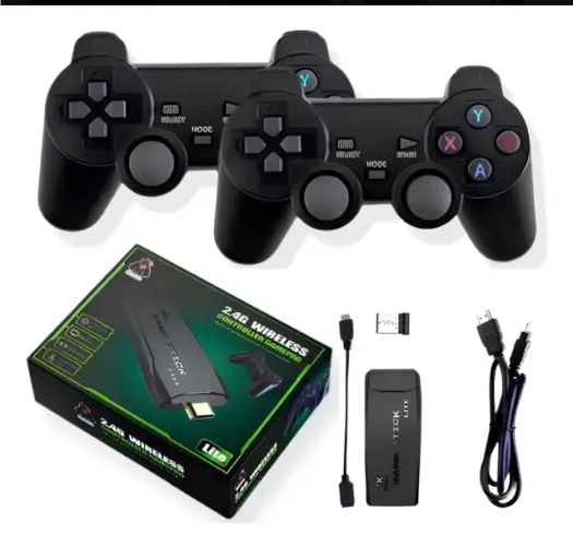 Adaptador Game Retro Lite M8 Com 2 Controles Preto