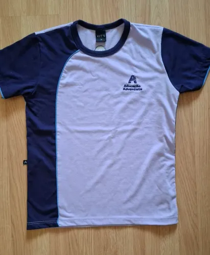 Camiseta Uniforme Adventista tam 12 semi nova