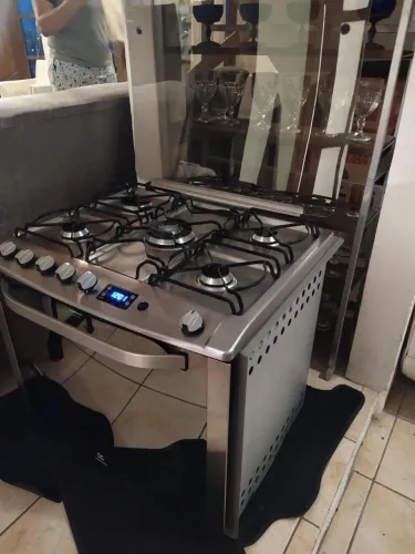 Fogão inox Brastemp imbutir 5 bocas