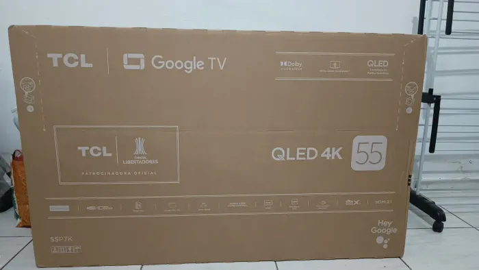 Smart tv 55" TCL Android Nova na caixa 