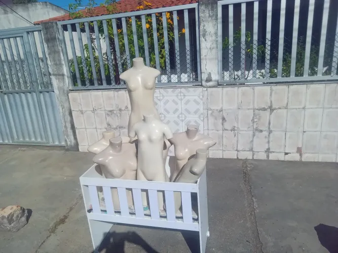 Vendo manequins diversos.