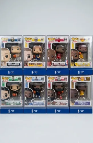 Funko NBA com proteção em acrílico (8 unidades)