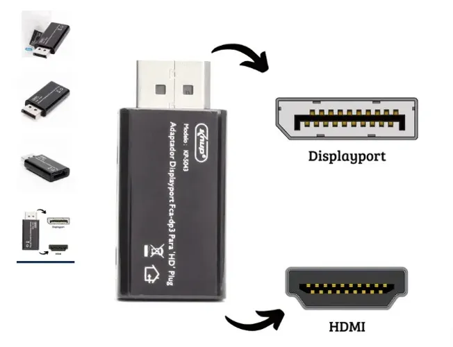Adaptador DisplayPort para HDMI