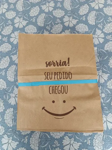 Saco Kraft Delivery ( 22x14x25 cm) Sorria 300 unidades 