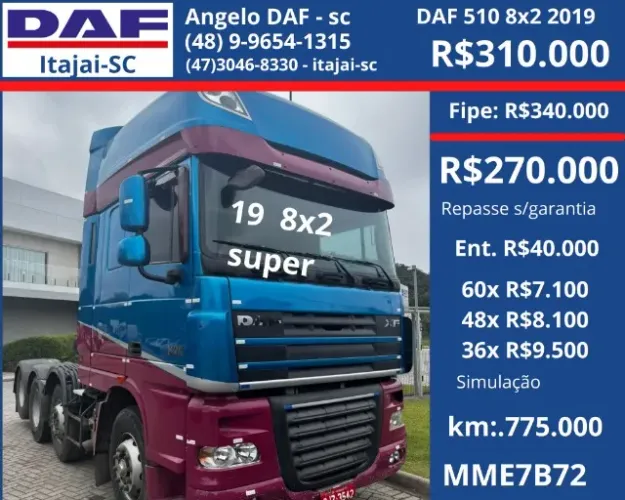 DAF 510 8x2 2019 super 