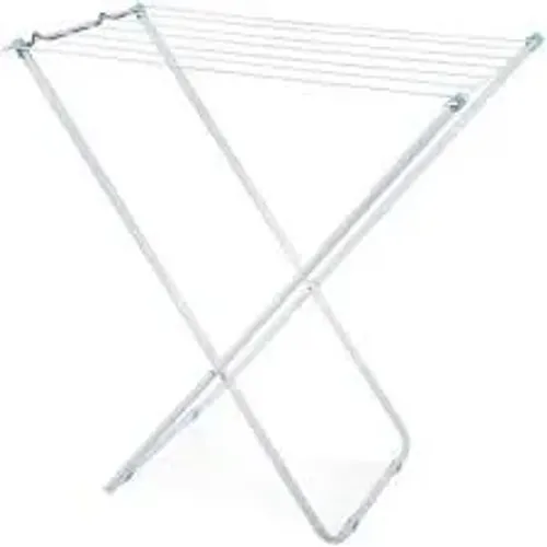 Varal de Roupa de Chão de Aço 79X42cm sem abas Branco