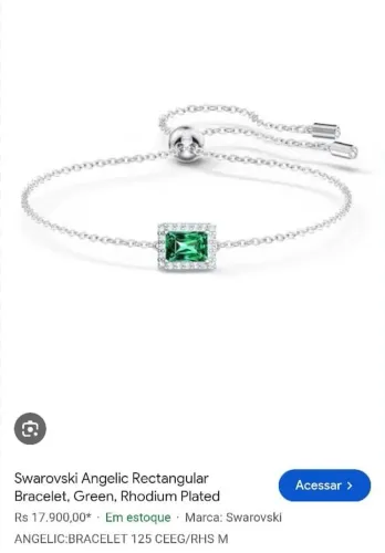 Conjunto Swarovski 3 peças ,,Cordão, pulseira e anel