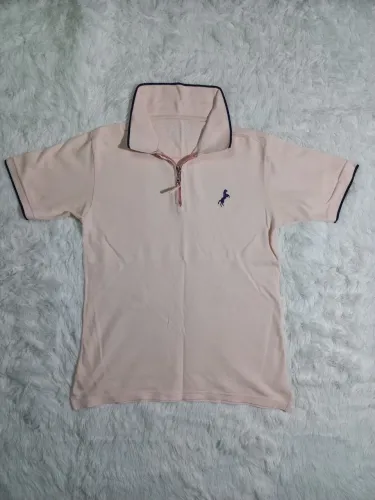 Camisa Polo Rosa Masculina M