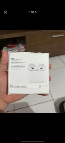 Vendo fone via Bluetooth airpods 3 top de linha altíssima qualidade