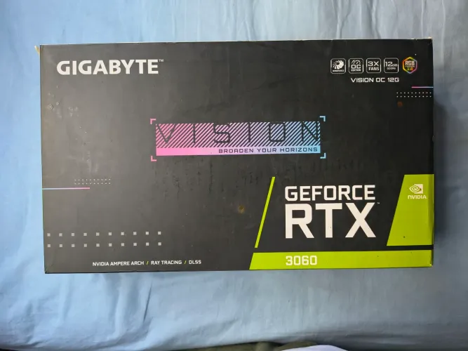 Gigabyte RTX 3060 VISION OC 12GB - BRANCA - 3 FANS