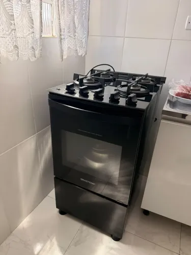 Fogão Brastemp 4 bocas preto