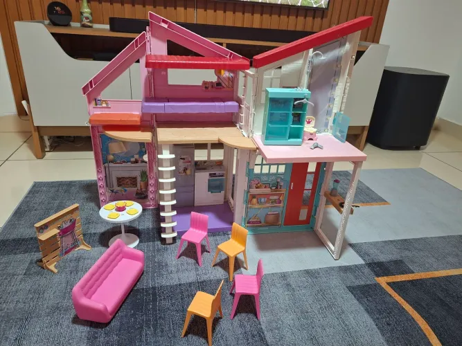 Kit Casa da Barbie e da Polly+Boneca Little Mommy