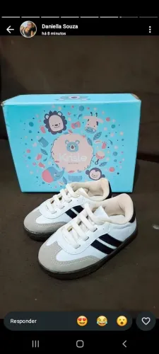 Tênis Infantil Krisle Baby Estilo Samba Tamanho 21 Branco Seminovo