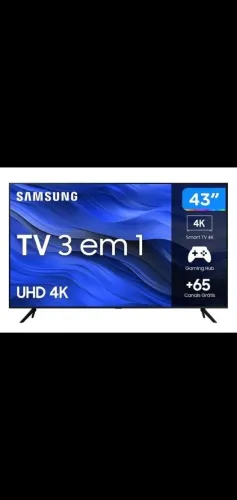 Smart TV 43' Samsung 4K UHD Crystal UHD Tizen Bixby 3 HDMI (nunca usada na caixa)