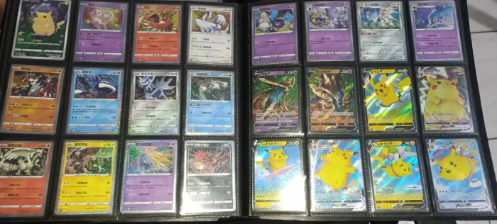 Coleção de 25 anos pokémon com foil exclusivo de chuva chinês cartas originais.