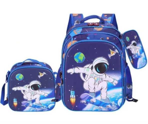 Kit Infantil - Mochila + Lancheira + Estojo