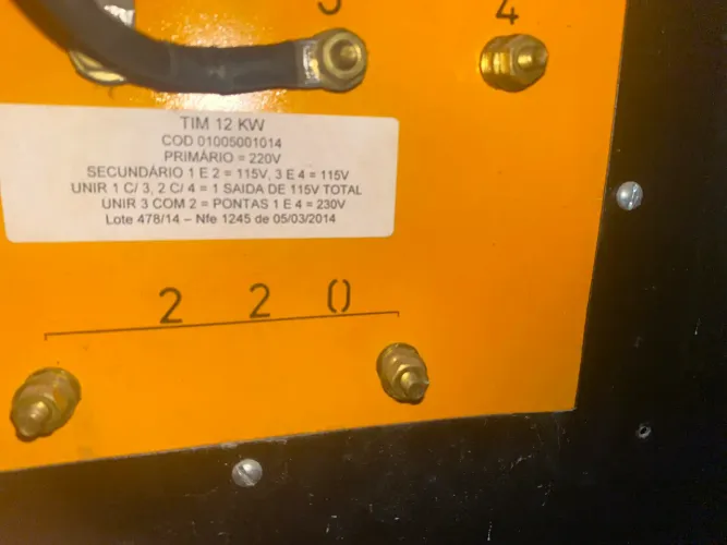 Transformador Industrial TIM 12kW 220V 115V 230V - Cobre