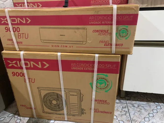 Ar condicionado 9.000 btus quente e frio novo!! Com instalação inclusa