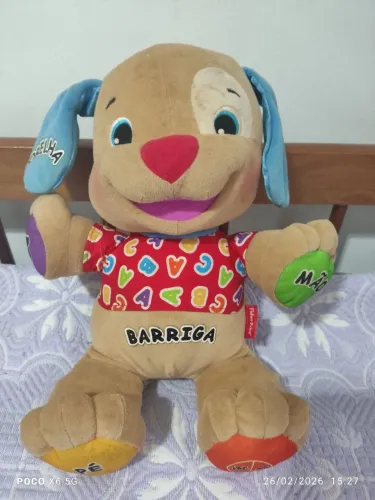 Brinquedo pelúcia urso Fisher price musical cachorrinho funcionando perfeitamente