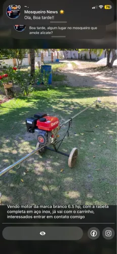 Motor branco 6.5 hp