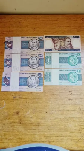 Lote Cédulas Antigas Do Brasil - Cruzeiros (6 Notas Clássicas)